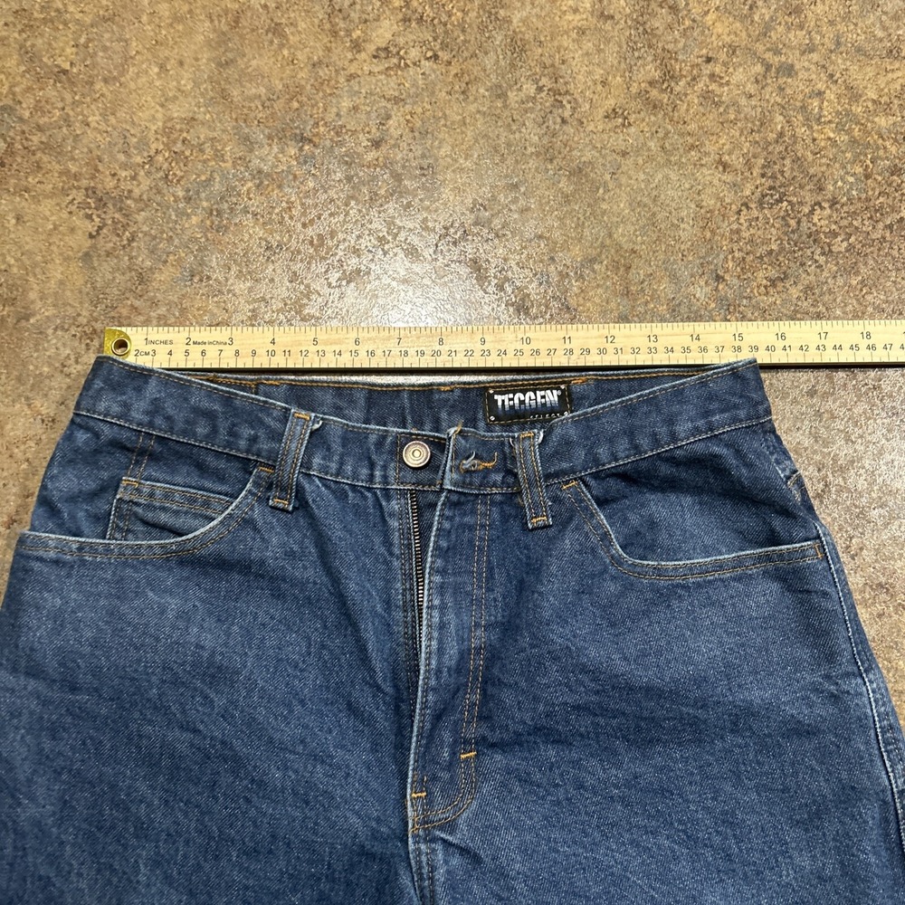 TECGEN FR Jeans Mens 32x32 Blue Solid CAT 2 2112 Flame Resistant Workwear - Picture 7 of 9